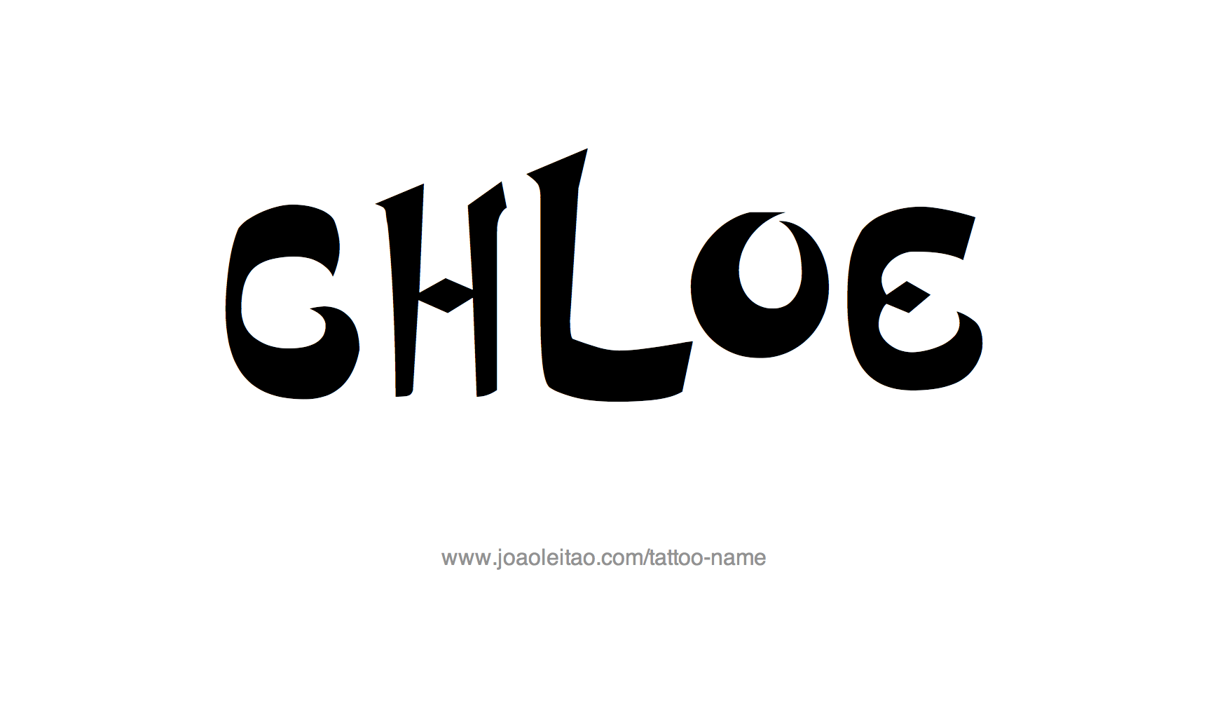 Chloe Name Tattoo Designs 2508